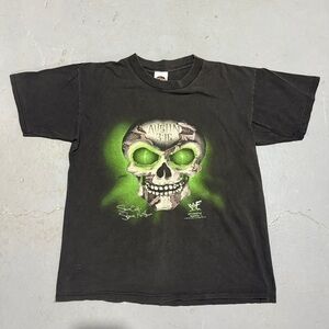 vintage wwf stone cold steve austin 3:16 skull tee – youth xl (fits men’s small)